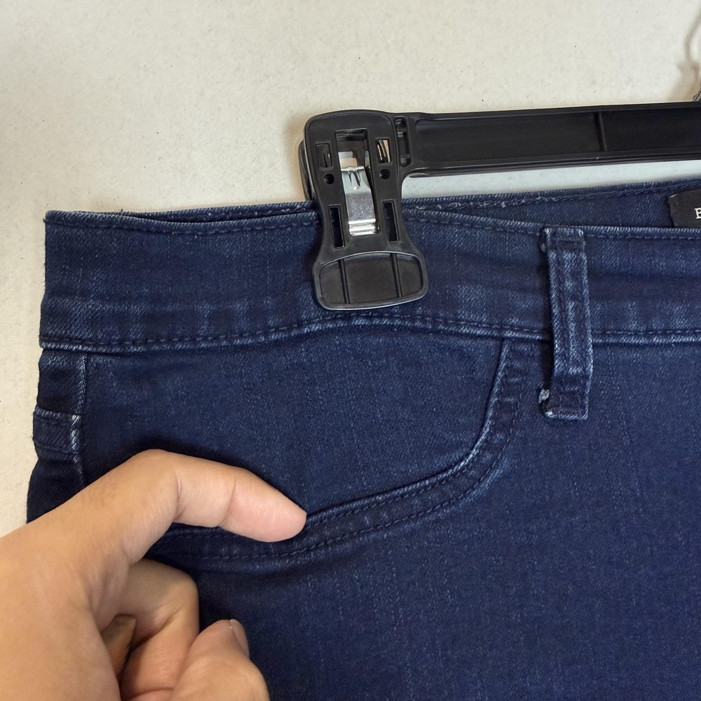 Banana Republic Jeans Womens 14 Blue Skinny Mid Rise Stretch Dark Wash Denim - Picture 7 of 16